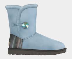 Custom Uggs Light Blue And Grey Custom Uggs Boots Uggs