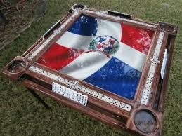 Domino Tables By Art With Dominican Flag Ebay Domino Table Dominican Flag Domino