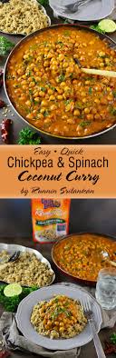 Wow Make Again Used The Uncle Ben S Wild Rice Substituted Garam Masala With Cumin 1part And Allspic Curry Recipes Chickpea And Spinach Curry Spinach Curry