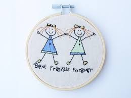 It is a portable hobby and the sky is the limit as far as project ideas are concerned. Goodvibegiftsuk On Twitter Best Friends Forever Item From My Etsy Shop Best Friends Forever Hand Embroidery Wall Art Gift Https T Co Htzfi3bmvs Hhlunch Bffs Bestfriend Giftideas Handcrafted Homedecor Https T Co Joktpuf8ha