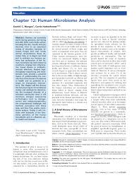 Pdf Chapter 12 Human Microbiome Analysis