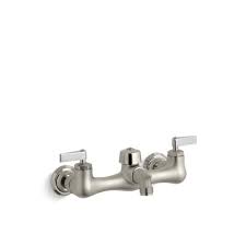 double lever handle service sink faucet