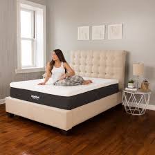 Modern Sleep 12 Cool Gel Memory Foam Mattress In White And Gray King Walmart Com Solid Wood Platform Bed Foam Mattress Gel Memory Foam Mattress