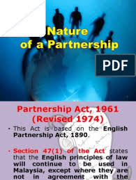 P art iii formation and registration 5. Nature Of A Partnership Partnership Concurrent Estate