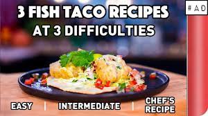 Warm tortillas according to package directions. 3 Fish Taco Recipes At 3 Difficulties Youtube