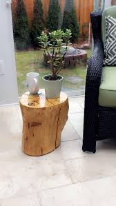 Natural Tree Stump Log Side Table Am Besten Naturlicher Baumstumpf Block Beistelltisch Zum Verkauf In Richmond H In 2020 Log Side Table Tree Stump Side Table