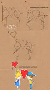 How To Draw Cartoon Kids In Love From The Word Love In This Easy Words Cartoon Drawing Tutorial For Kids Cartoon Drawing Tutorial Drawing Tutorials For Kids Drawings