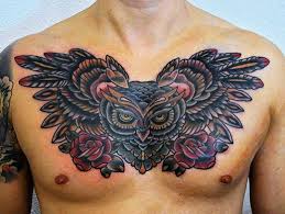 Owl Chest Tattoo Tatoo Tatuagem Tatuagens