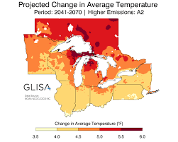 Great Lakes Regional Climate Change Maps Glisa