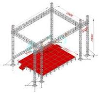 Provide Design Drawing 290*290mm Spigot Truss Aluminum Lighting Truss Stage  Lighting Truss