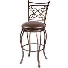 4.5 out of 5 stars. Rome Brown Metal Swivel Barstool With Upholstered Seat 30 At Home
