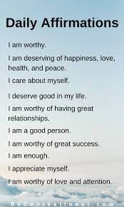 Affirmations For Self Esteem And Self Love Affirmations Self Esteem Affirmations Best Advice Quotes