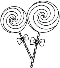 Print coloring pages online or download for free. Candy And Lollipop Coloring Page Of Food Mitraland Coloring Home