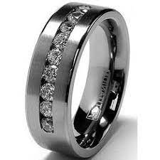 Ringwright Co 8 Mm Men S Titanium Ring Wedding Band With 9 Large Channel Set Cubic Zirconia Cz Sizes 6 To 15 Walmart Com Mens Wedding Rings Titanium Rings For Men Mens Wedding Rings Titanium