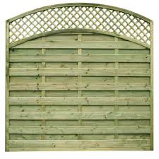 It uses some wood slats in two different heights which are placed in a certain formation. Reinas Modern Fence Panel