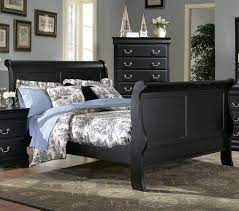 Veneers are mounted on sturdy engineered wood. Black Sleigh Bed W Toile Bedroom Furniture Online Distressed Bedroom Furniture Black Bedroom Furniture