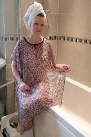 Disability shower cover up to maintain dignity