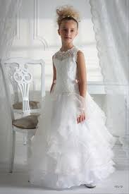 Corpetto in tessuto tipo raso con maniche a. Vestiti Di Comunione Bambina Abiti Per La Prima Comunione Abito Per Damigella Abiti