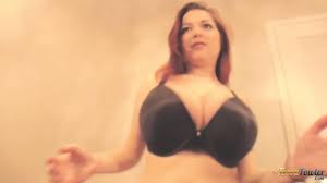 Tessa Fowler bra try-on-uncut footage