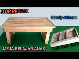 Media informasi pendidikan dasar, menengah, dan atas. Membuat Meja Belajar Lipat Untuk Anak Diy Portable Folding Table Youtube