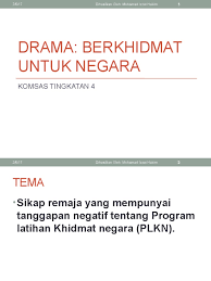 Cinta kerana allah yang mendapat tentangan. Drama Berkhidmat Untuk Negara