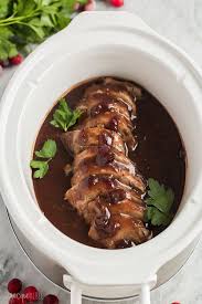 This Crock Pot Pork Tenderloin With Cranberry Sauce Is An Easy Weeknight Meal Crockpot Pork Tenderloin Tenderloin Recipes Crockpot Slow Cooker Pork Tenderloin