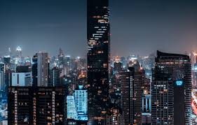 We have a massive amount of desktop and mobile backgrounds. Photo Wallpaper City Wallpaper Thailand Night Skyscraper Wallpaper 1332x850 Wallpaper Teahub Io