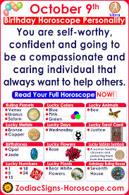 October 9 Zodiac Horoscope Birthday Personality Birthday Personality October 1 Zodiac Birthday Horoscope