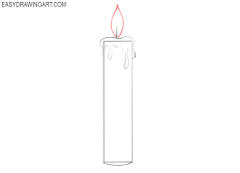 Begin the drawing with the candle stick. How To Draw A Candle Easy Drawing Art