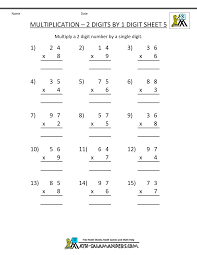 Multiplication Practice Worksheets Grade 3 Multiplication Worksheets 3rd Grade Math Worksheets Free Printable Math Worksheets