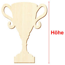 Der bvb, fußball und dortmund gehören einfach zusammen. Holz Pokal Deko Basteln 5 50cm Ebay
