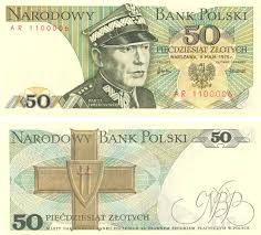 1974 Series Polish 50 Zloty Banknote Featuring General Karol Swierczewski And The Coat Of Arms Of Poland On The Obve Moedas Mundiais Cedulas Brasileiras Selos