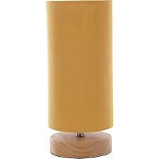 The light can be set to 4 stages: Cylinder Table Lamp Mustard Home George At Asda