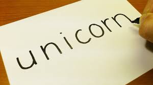 How To Turn Words Unicorn Into A Cartoon Drawing Doodle Art On Paper Youtube