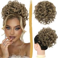 Amazon.com : PEACOCO Messy Bun Ponytail Extension