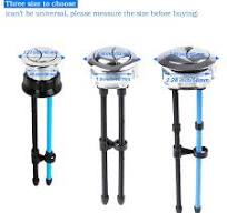 Amazon.com: Botón pulsador de inodoro 2.283 in de diámetro de rosca Botón  de descarga doble Botón de lavado de agua de inodoro ajustable : ...
