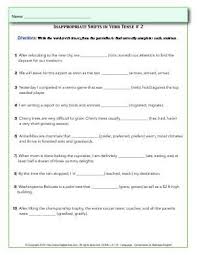 Worksheet Inappropriate Shifts In Verb Tense 2 Write The Word Verb Tense From The Parenthesis That C Verb Tenses Classroom Learning Grammar Conventions