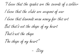 Every day discovering something brand new. Meaning Of Shape Of My Heart By Sting Song Meanings And Facts