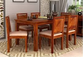 Orson Compact 6 Seater Dining Chair And Table Honey Finish In 2020 6 Seater Dining Table Dining Table Buy Dining Table