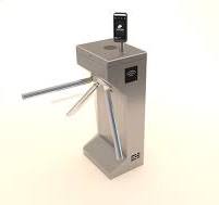 Vertical Tripod Turnstile, Stainless Steel