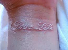 The phrase, i love you, is written in black script underneath the wearer's right collar bone in this tattoo. Cursive Cute And Life Image 3066016 On Favim Com
