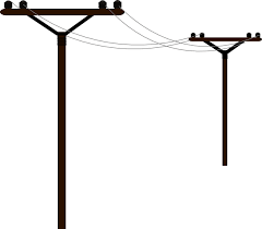 Telephone Poles Painted Rocks Wire Drawing Line Art