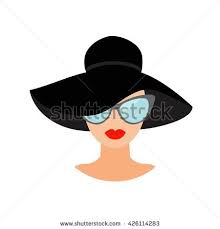 Woman In Black Hat And Sun Glasses Avatar People Icon Collection Cute Cartoon Character Beautiful Face Red Avatar People Women Illustration People Illustration