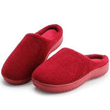 Sandalup Womens Mens Coral Velvet House Slippers Men Red Men 8 5 9 B M Us Slide Slipper Slippers Men