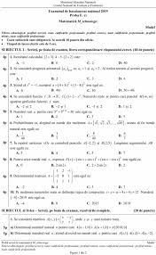 Model oficial de subiecte m_tehnologic pentru bac matematica 2019. Modele De Subiecte GrilÄƒ Pentru Simulare Bac 2019 Vezi Modelele De Subiecte GrilÄƒ De MatematicÄƒ È™i Istorie Publicate È™i Retrase De Minister In Octombrie La Primul Scandal In Jurul Grilelor La Examen