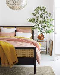 Metal headboards are a good open alternative to more dense, solid ones. Harbour Cane Bed In 2020 Cane Bed Caned Headboard Bed