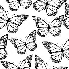Background Border Design Black And White Butterfly Download Royalty Free Butterflies Seamless Pattern Monochrome Coloring Book Black And White Illu Boho Drawing Hippie Background Black And White Illustration