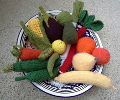 Fruits Et Legumes Au Tricot Tricot Et Crochet Nourriture En Crochet Tricot