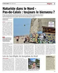 La Voix Du Nord Consultez Le Journal Numerique Journal Numerique La Voix Du Nord Plage Naturiste