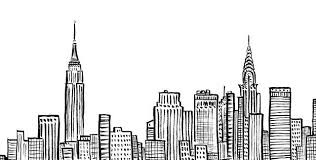 How to draw new york city urban landscape? Beginner New York Drawings Easy Novocom Top